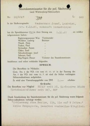 Weckenmann, Josef