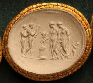 Dido opfert Juno eine weiße Kuh (Daktyliothek, Supplement)