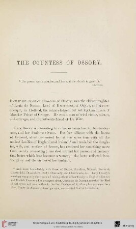 The Countess of Ossory