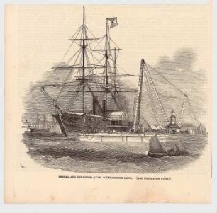 Sheers and repairing quay, Southampton dock