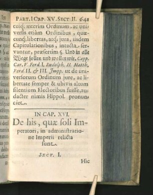 [Caput XVI. - XVIII.]