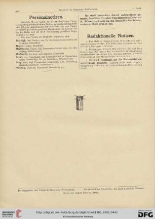 Redaktionelle Mitteilung