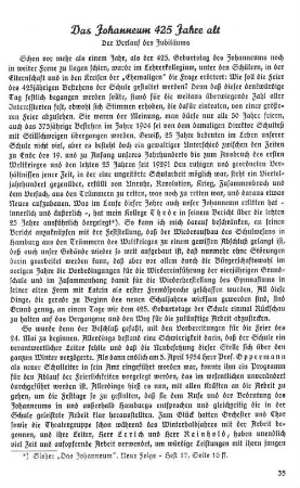 Das Johanneum 425 Jahre alt
