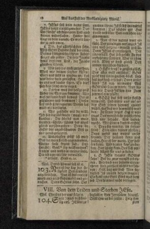 VIII. Von dem Leiden und Sterben Jesu.
