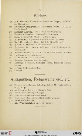 Antiquitäten, Rehgeweihe etc., etc. (Nr. 306-311)
