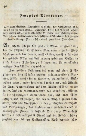 Zweytes Abenteuer