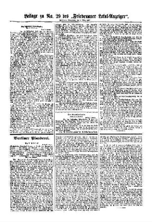 Beilage zu Nr.29