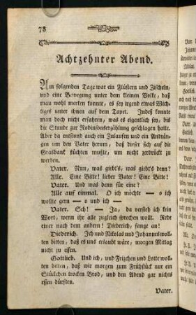 78-90, Achtzehnter Abend.