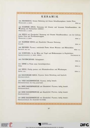 Keramik (Nr.154-167)