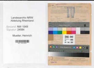 Entnazifizierung Heinrich Mueller , geb. 09.01.1901 (Lehrer)