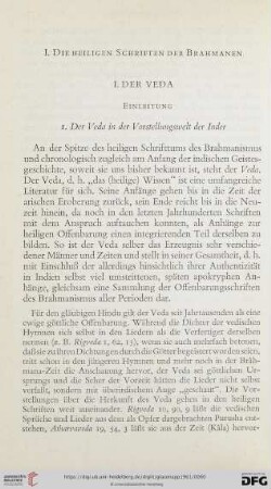 I. Der Veda
