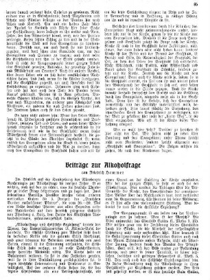 Beiträge zur Alkoholfrage