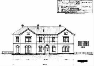 Königsbach (Baden): Empfangsgebäude Straßenansicht
