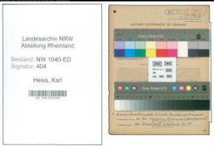 Entnazifizierung Karl Heiss , geb. 21.02.1896 (Lehrer)