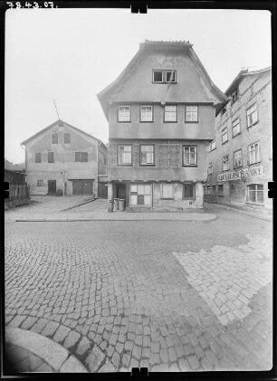 Schmalkalden, Braugasse. Wohnhaus. Giebelfront