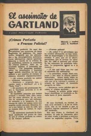El asesinato de Gartland - ¿Crimen perfecto o fracaso policial? : Casos policiales famosos