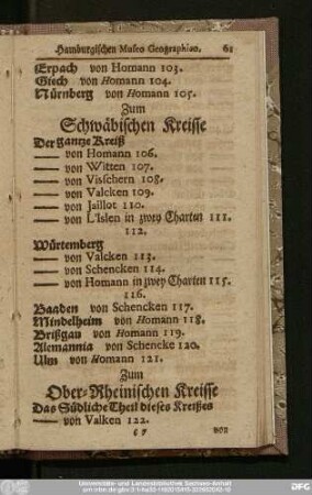 Zum Ober-Rheinischen Kreisse