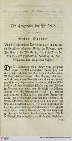 Die Eingeweide der Brusthoele