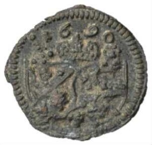 Münze, Pfennig (einseitig), 1690