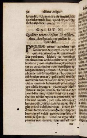 30-35, Caput XI. Qualiter tentationibus sit resistendum, & tribulationes qualiter sustinendae? - Caput XII. Deamore Dei, quam efficax sit.