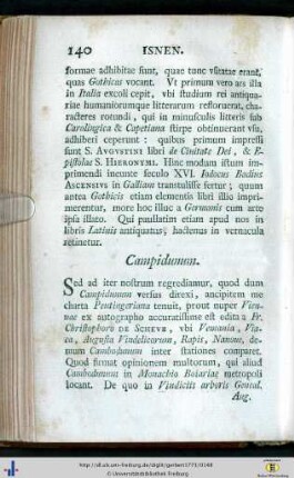 Campidunum - Memminga - Buxheim