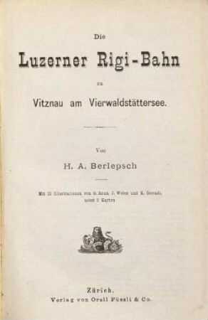 Die Luzerner Rigi-Bahn zu Vitznau am Vierwaldstättersee