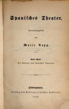 Spanisches Theater, 1. Die Anfänge des spanischen Theaters