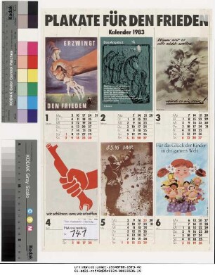 Originaltitel: Plakate für den Frieden Kalender 1983