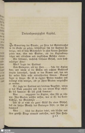 Dreiundzwanzigstes Capitel