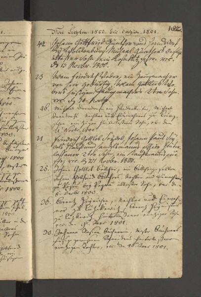 Bürgerbuch der Stadt Zeitz - 1701-1801
