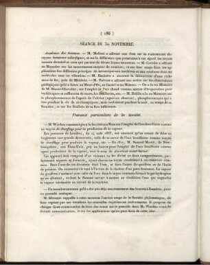 Séance Du 30 Novembre
