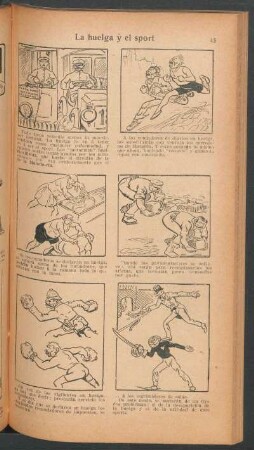 La huelga y el sport - [Cómic]