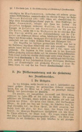B. Die Völkerwanderung und die Gründung des Frankenreiches.
