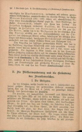 B. Die Völkerwanderung und die Gründung des Frankenreiches.