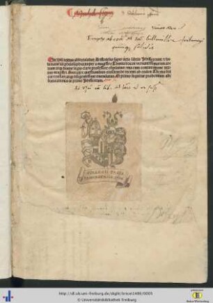 Incipit textus abbreuiatus Aristotelis super octo libris Phisicorum [et] tota naturali philosophia