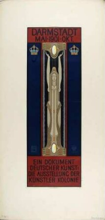Plakat: Darmstadt 1901. Ausstellung der Künstlerkolonie