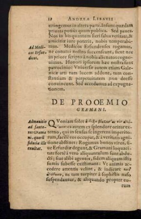 De Prooemio Gramani.