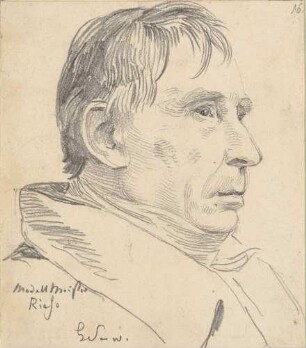 Bildnis Riese, Johann Carl Friedrich (1759-1834), Bildhauer, Porzellankünstler