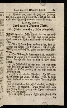 285-295, Das 20. - 23. Gebet