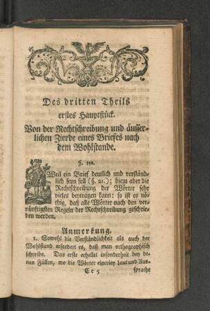 Des dritten Teils erstes Hauptstück. Von der Rechtschreibung ...