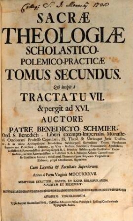 Sacra theologia scholastico-polemico-practica, 2