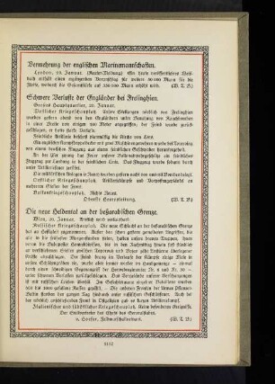 Schwere Verluste der Engländer bei Frehlinghien.