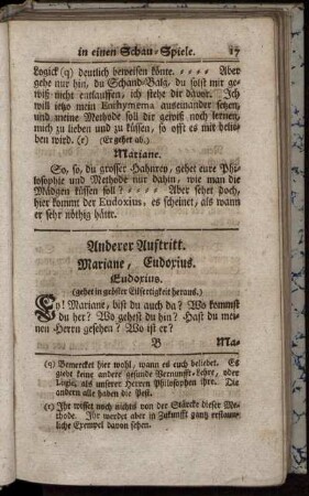Anderer Auftritt. Mariane, Eudorius.