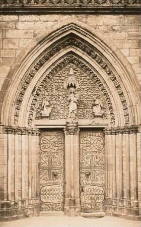 Marburg, Elisabethkirche : Marburg. St. Elisabethkirche (1235-1283). Portal