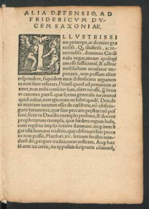 Alia Defensio, Ad Fridericum Ducem Saxoniae.