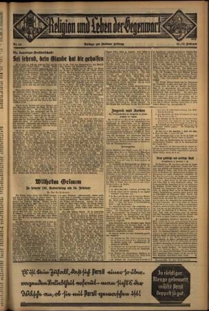 Dritte Ausgabe vom Sonntag, den 23. Februar 1936.