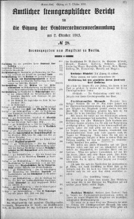 No 28, 2. Oktober 1913