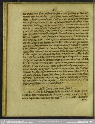 Ad §. Tertii Contextum istum