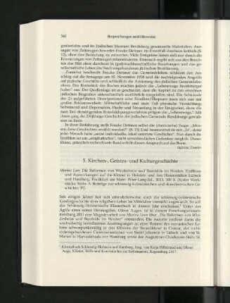 5. Kirchen-, Geistes- und Kulturgeschichte.