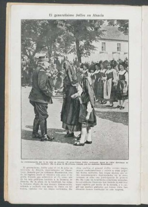 El generalísimo Joffre en Alsacia